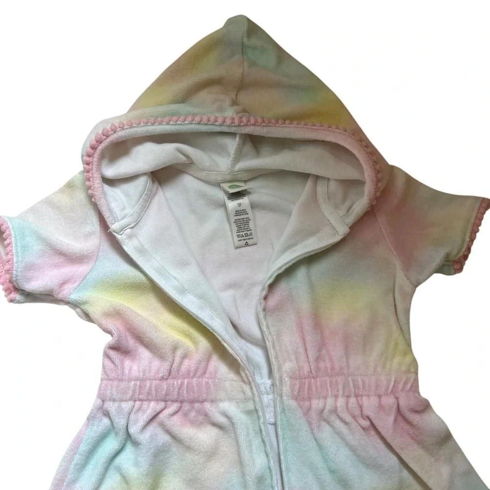 Little Me Tie Dye Toddler Swim Coverup-Size 4T